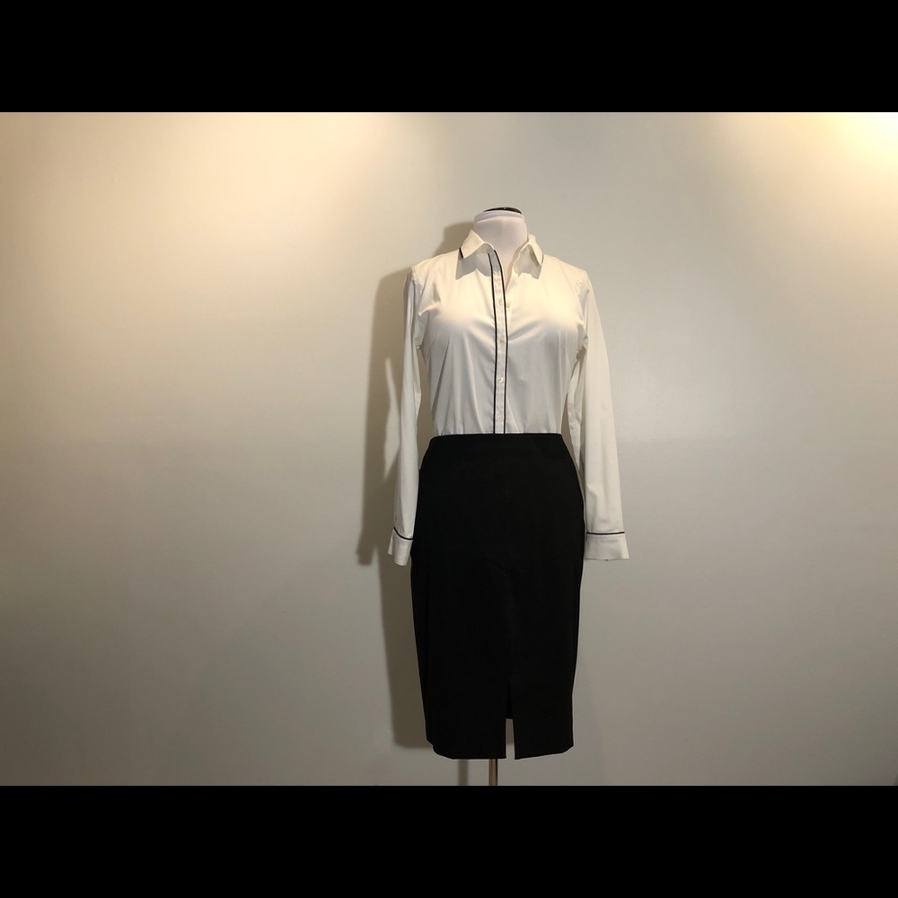 Black pencil skirt